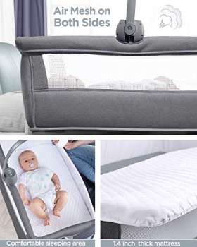 Ronbei  Adjustable and Portable Baby Bassinet 